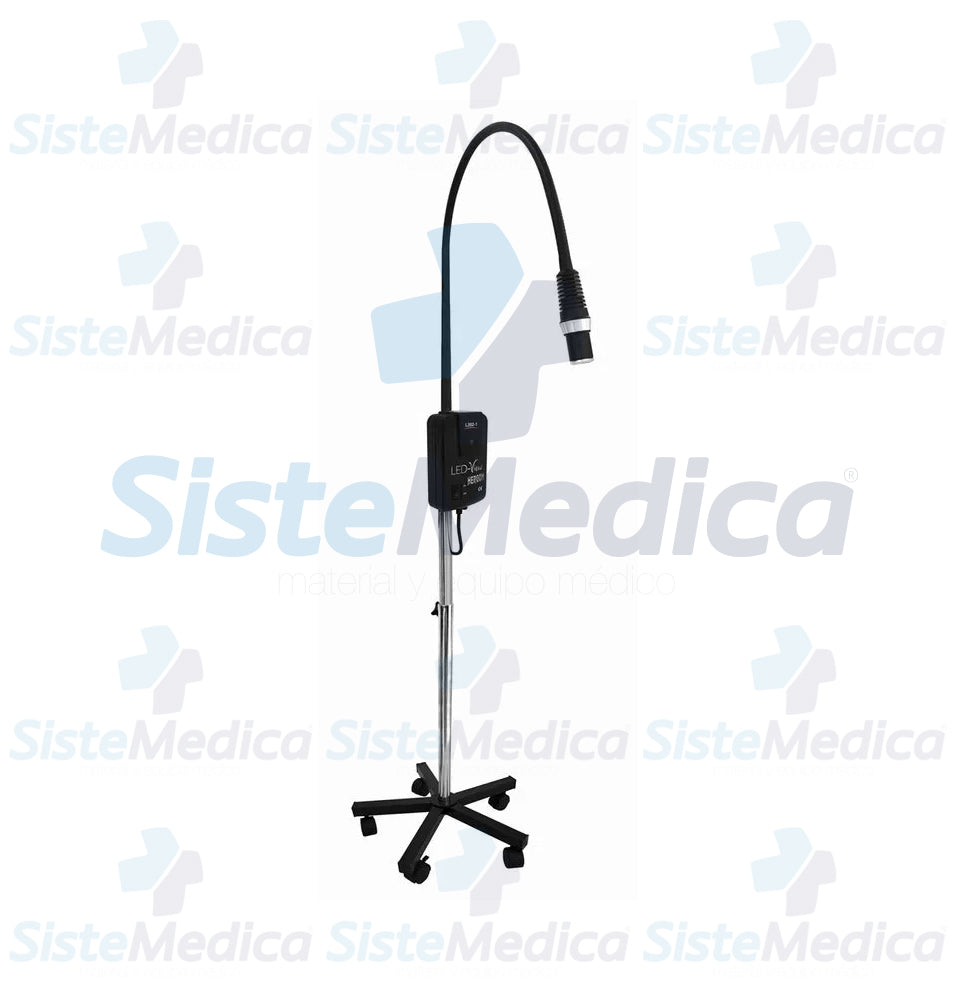 Lámpara de exploración médica de leds 50 watts con multi ángulo de pared y piso con pedestal