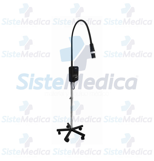 Lámpara de exploración médica de leds 50 watts con multi ángulo de pared y piso con pedestal