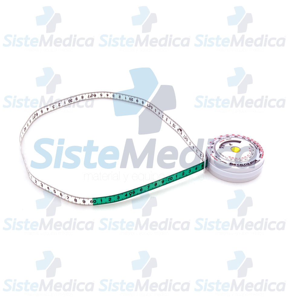 Cinta antropometrica calculadora de indice de masa corporal BMI