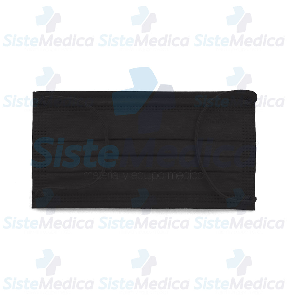 Cubre bocas quirúrgico de 4 capas plisadas caja con 50 piezas