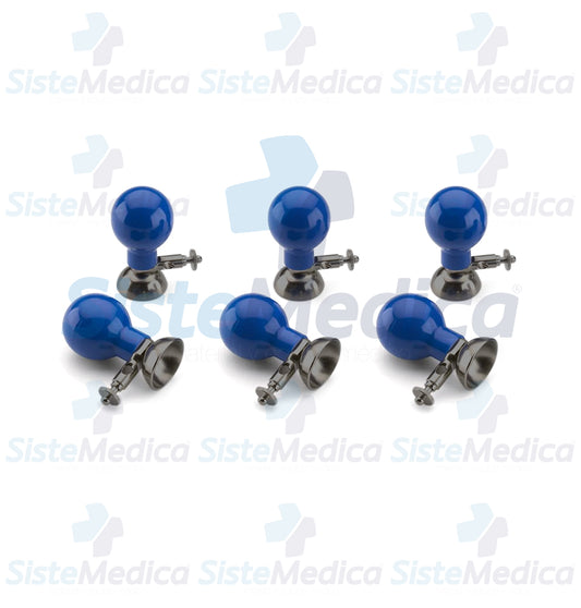Electrodos de succión para electrocardiograma 6 piezas