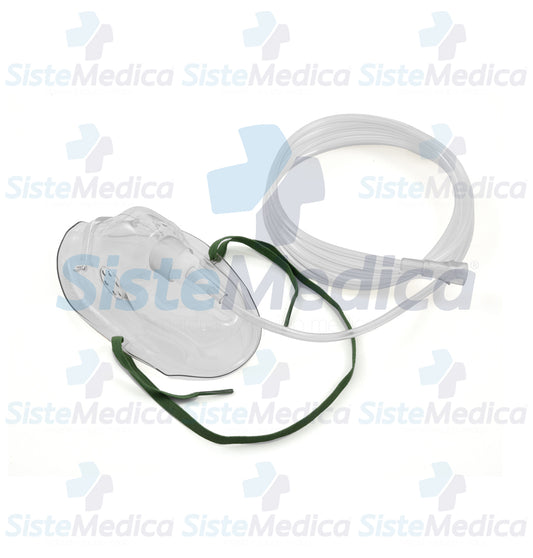 Mascarilla para oxigeno con cánula adulto alargada