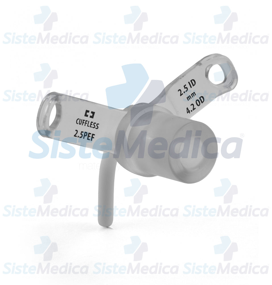 Cánula para traqueostomia neonatal Shiley flexible, sin globo. Varios tamaños