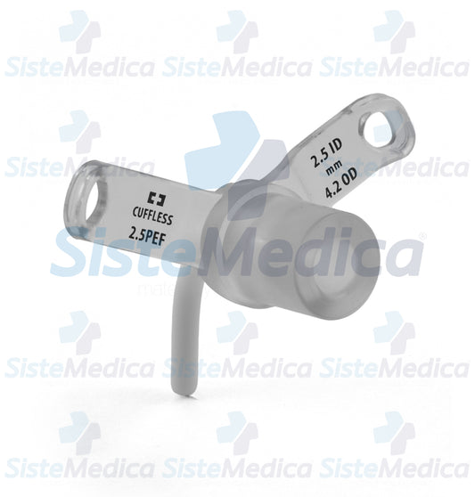 Cánula para traqueostomia neonatal Shiley flexible, sin globo. Varios tamaños