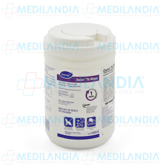 Toallas Oxivir TB Wipes para desinfección de superficies 160 toallas