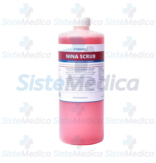 Solución antiséptica y germicida Nina Scrub