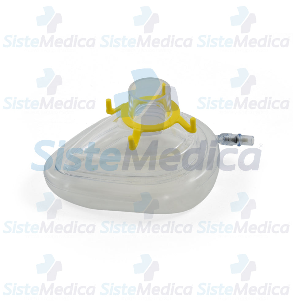 Mascarilla para anestesia clásica con almohadilla neumática y válvula