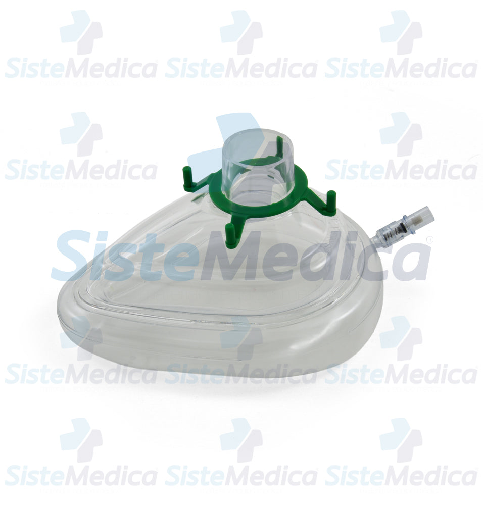 Mascarilla para anestesia clásica con almohadilla neumática y válvula