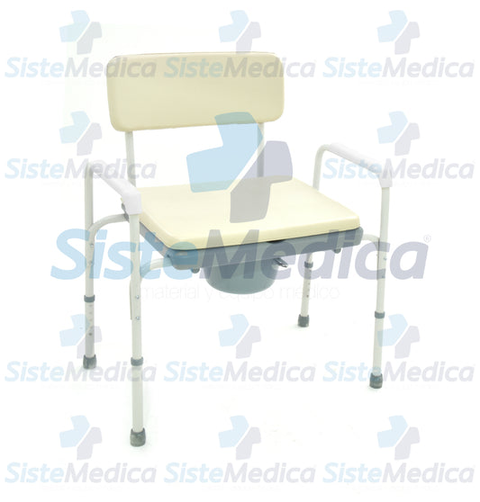 Silla comodo bariátrica acojinada