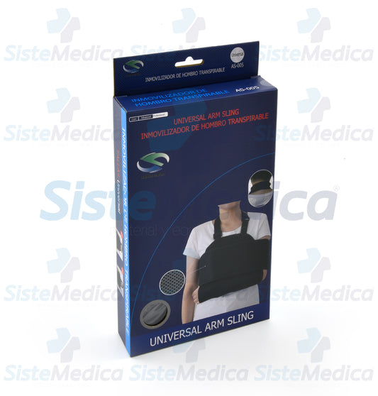 Inmovilizador de hombro universal con tela transpirable