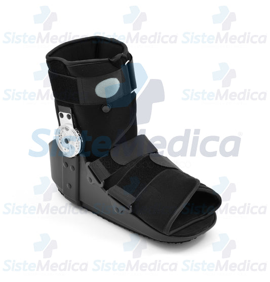 Bota walker corta neumática con graduación lateral en ambos lados ambidiestra