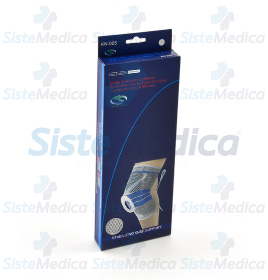 Rodilla silicona patelar y varillas flexibles