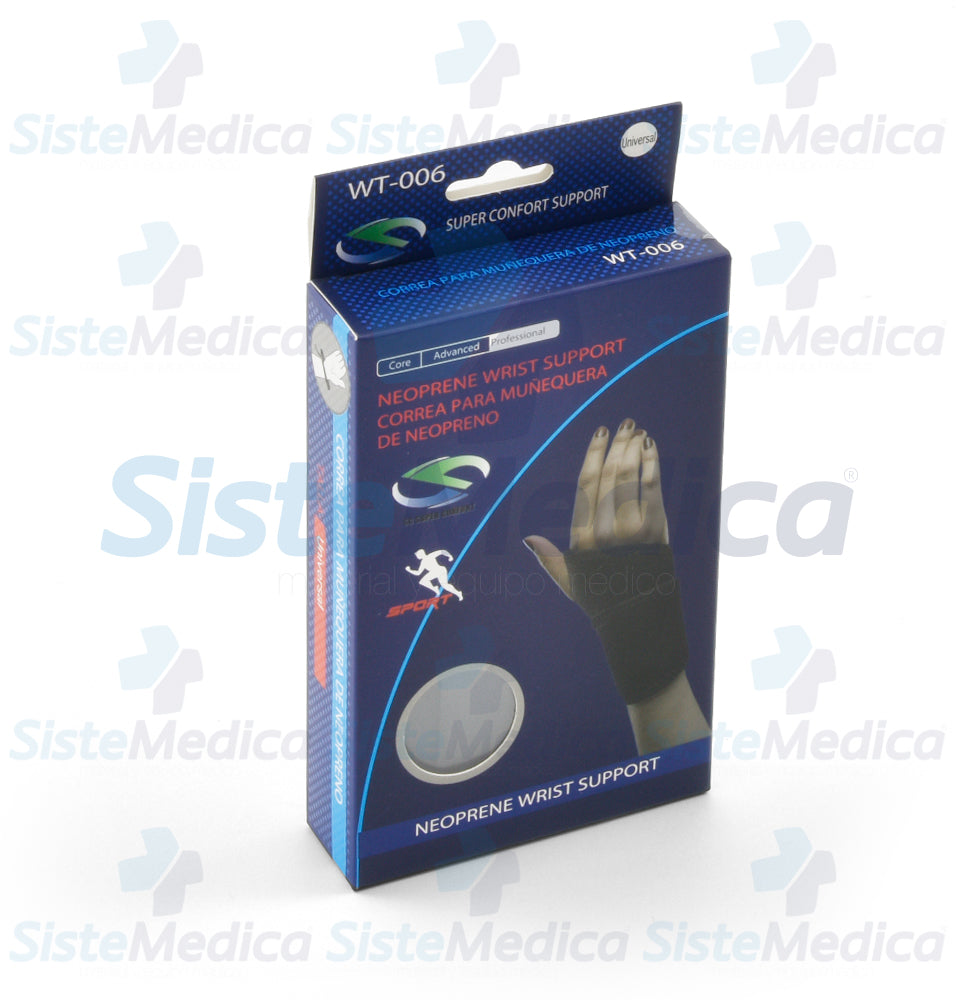 Muñequera de neopreno con agarre de dedo pulgar