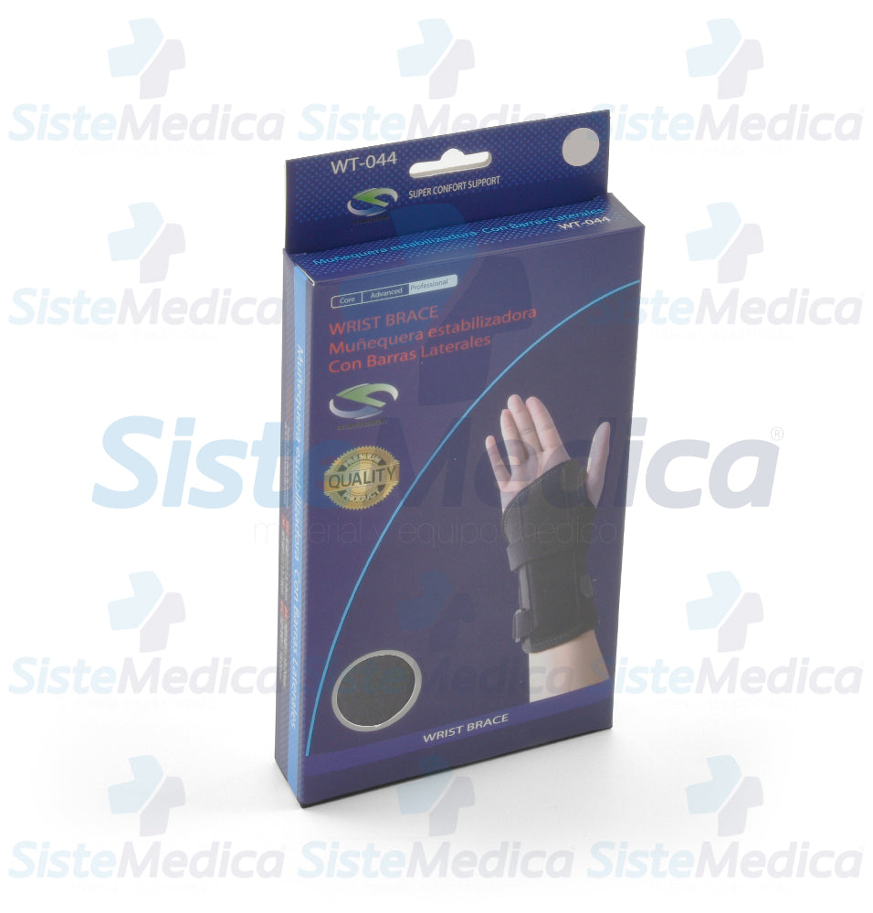 Muñequera estabilizadora con barra dorsal