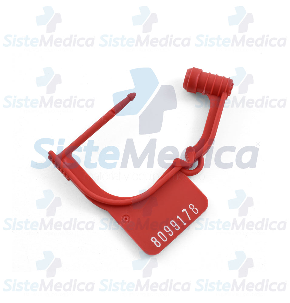 Candado de seguridad desechable cuadrado paquete con 100 piezas