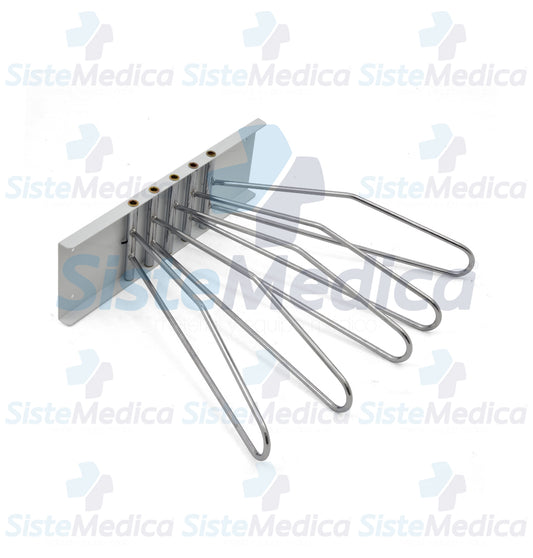 Colgador para mandiles de plomo para toma de rayos X