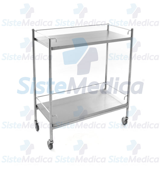 Carro auxiliar clínico