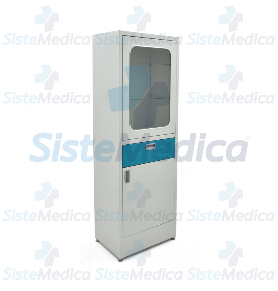 Vitrina sencilla esmaltada con pintura termo endurecible