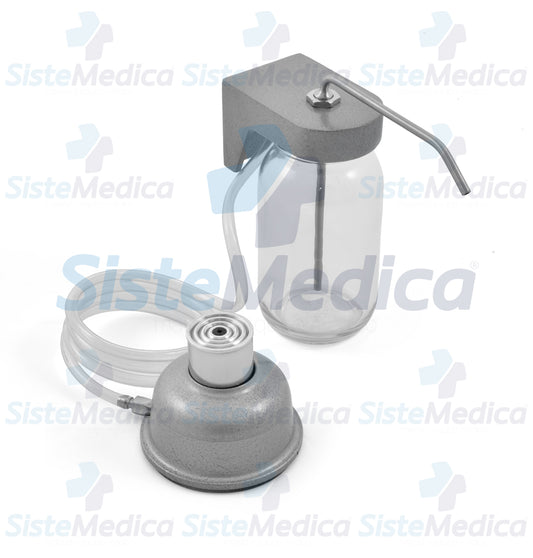 Jabonera de pared con pedal neumático capacidad 1 lt