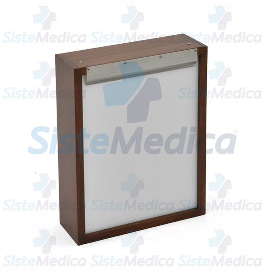 Negatoscopio sencillo de caoba prendido automático