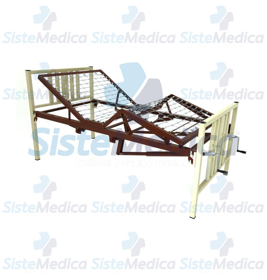 Cama para hospital 5 posiciones 2 manivelas