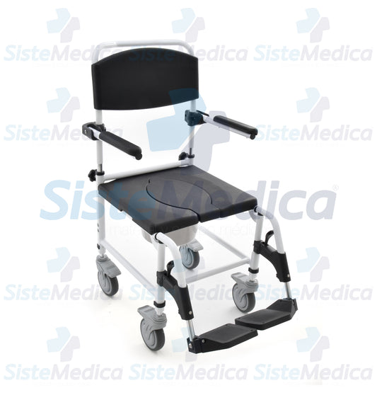 Silla cómodo ducha aluminio PU 18”