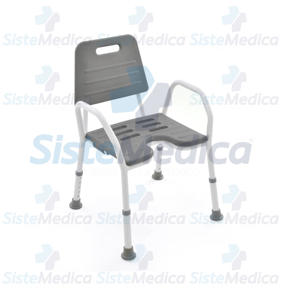 Silla ducha perineal anti derapante con PU