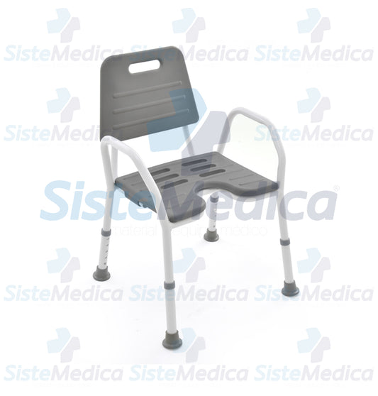 Silla ducha perineal anti derapante con PU