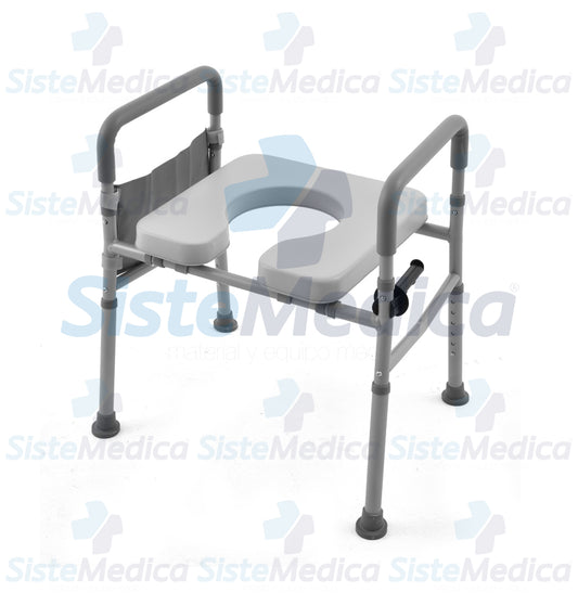 Soporte (chasis) para WC con cómodo acojinado