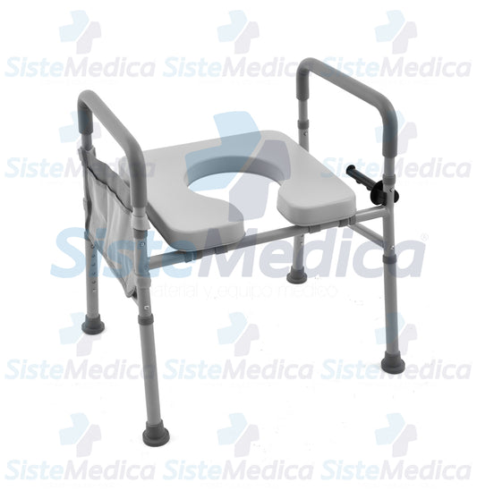 Soporte (chasis) para WC con cómodo acojinado