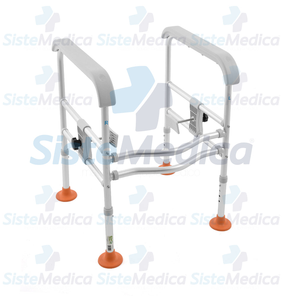 Chasis de seguridad bariátrico para WC con luz