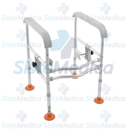 Chasis de seguridad bariátrico para WC con luz