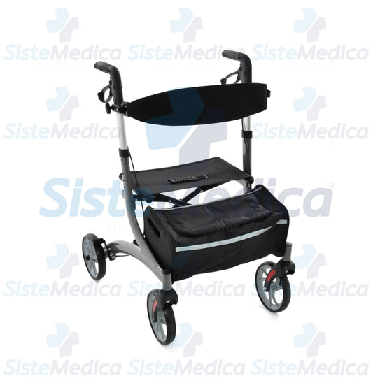 Andadera rollator de aluminio plegable