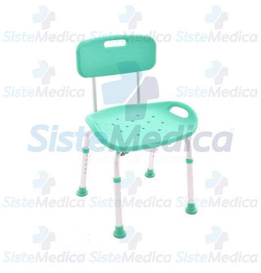 Silla para ducha con respaldo