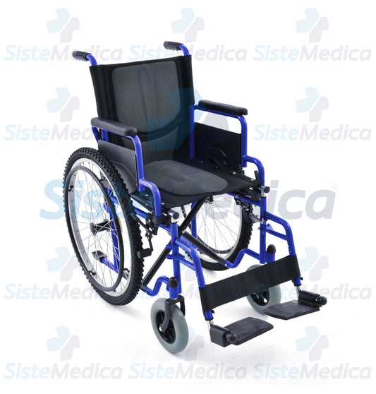 Silla de ruedas con asiento de 14” (36 cm) todo terreno descansareis desmontables ruedas frontales anchas llantas traseras neumaticas
