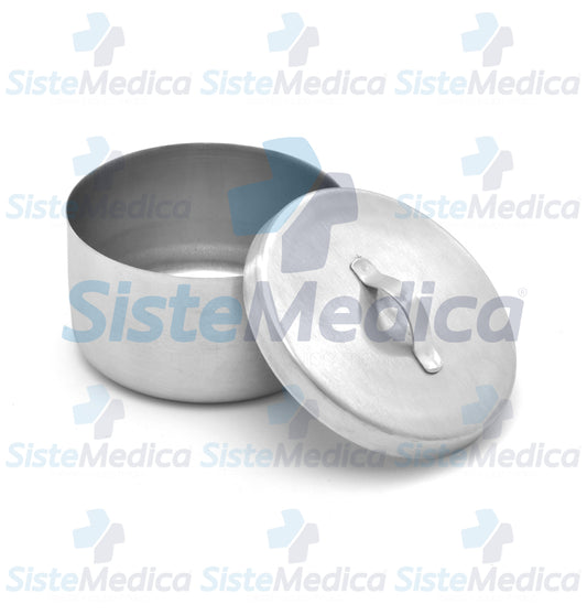 Recipiente algodonero de acero inoxidable 500 ml / 2 1/2 qt