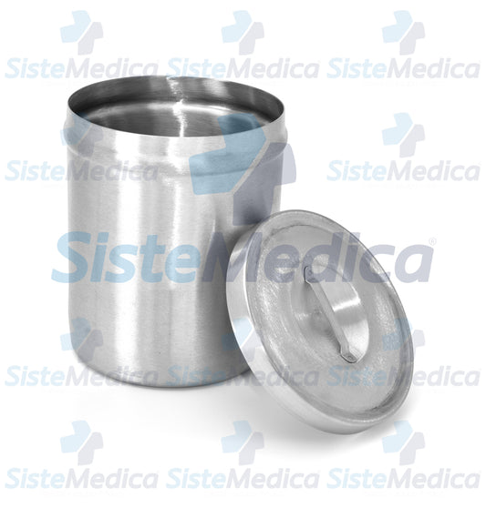 Recipiente algodonero de acero inoxidable 3 lts