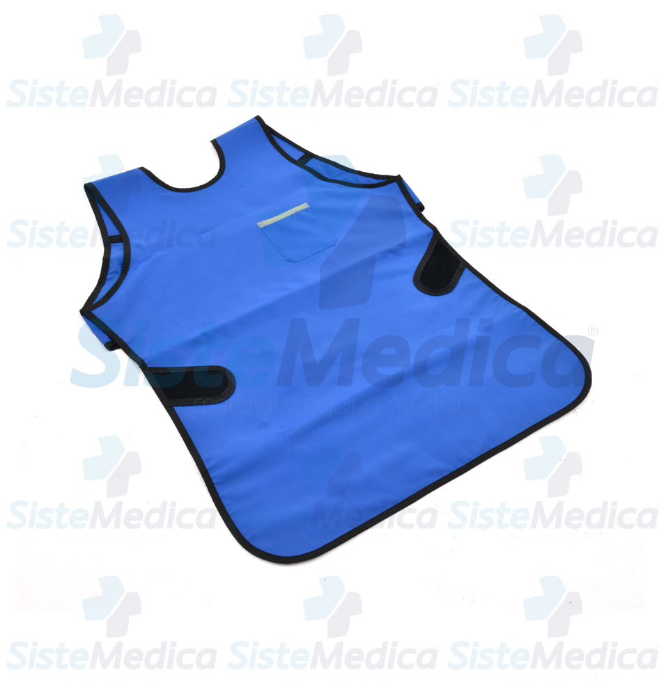 Mandil emplomado para aplicación de rayos X