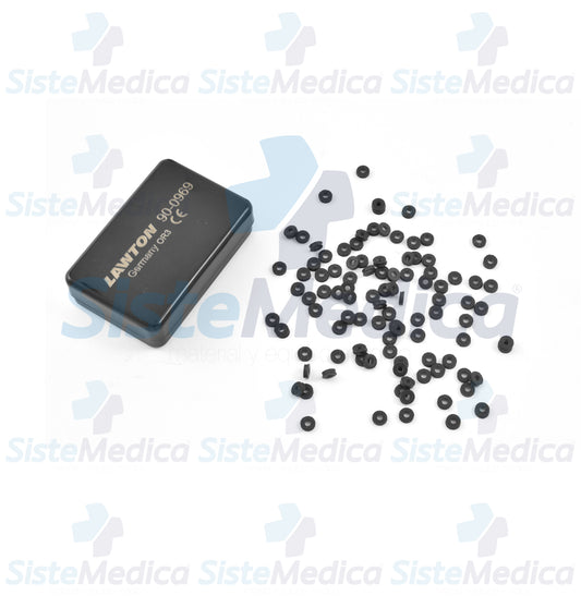 Anillos de goma para ligaduras de hemorroides caja de 100 unidades