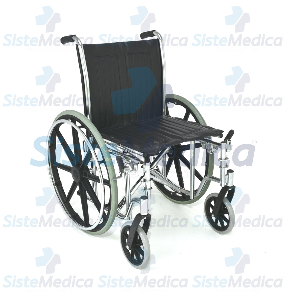 Silla de ruedas de lujo descansa brazos corto desmontable, eleva piernas