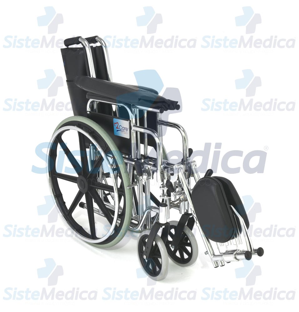 Silla de ruedas de lujo descansa brazos corto desmontable, eleva piernas