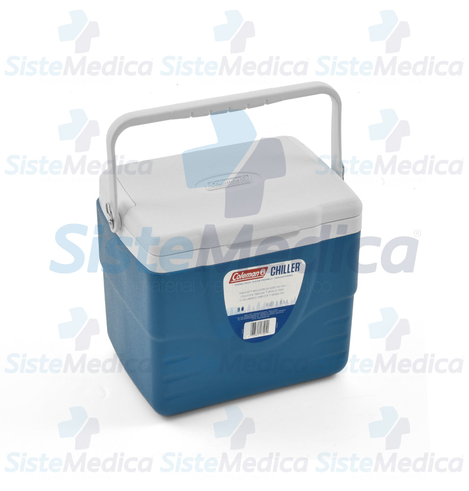 Hielera para transporte de vacunas y medicamentos con capacidad de 9 qt (8.5 lts)