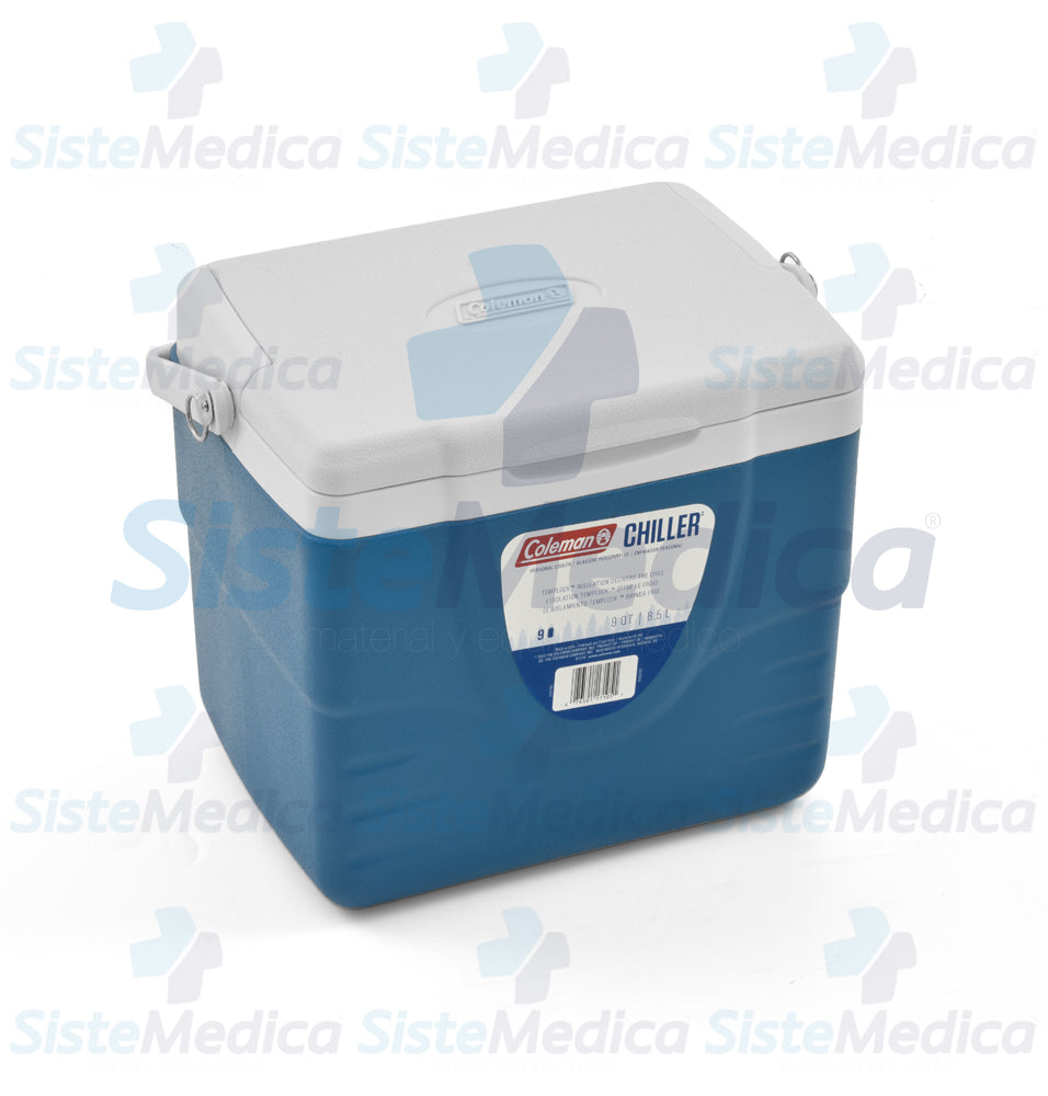 Hielera para transporte de vacunas y medicamentos con capacidad de 9 qt (8.5 lts)