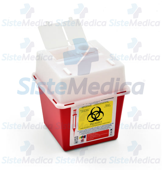 Recolector para punzocortantes de 2 lts