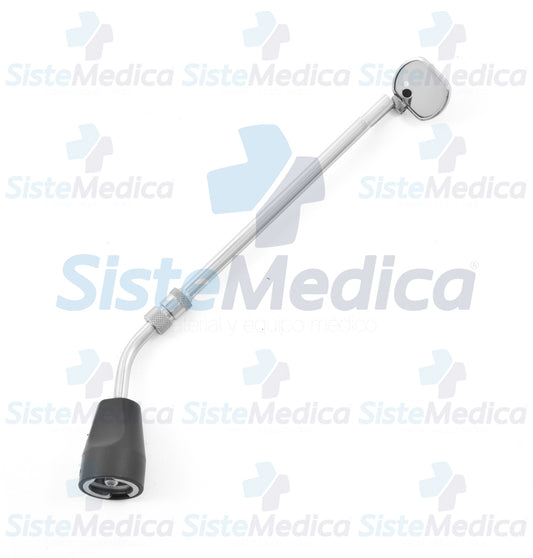 Iluminador de laringe con luz halógena y fibra óptica