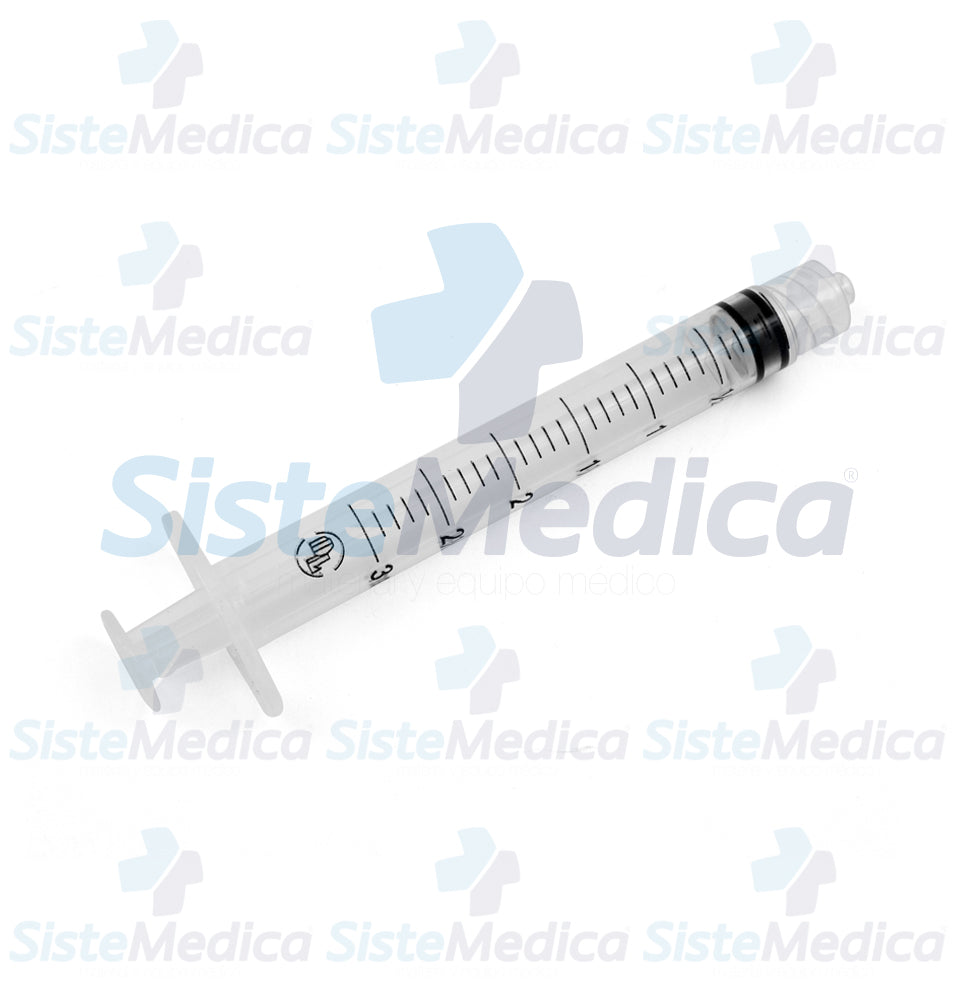 Jeringa de 3 ml con o sin aguja caja con 100 piezas