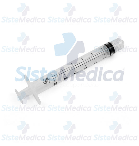 Jeringa de 3 ml con o sin aguja caja con 100 piezas