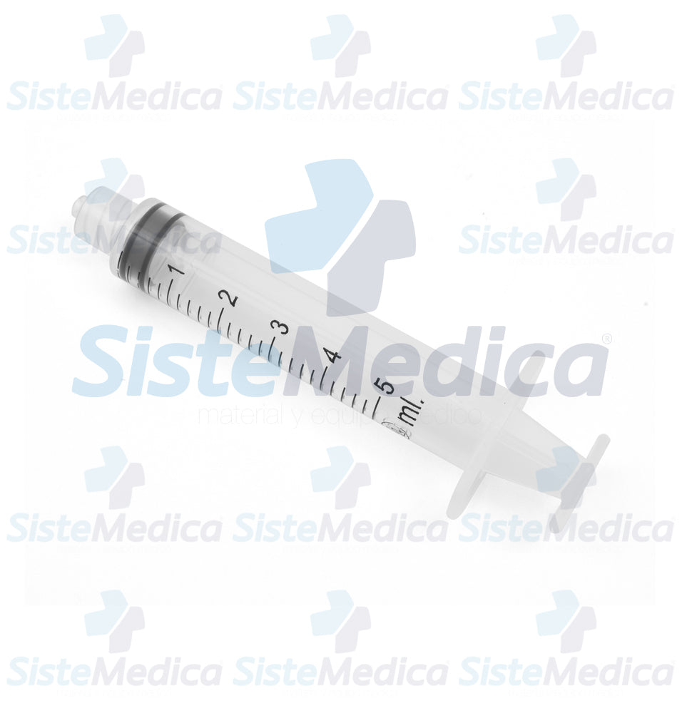 Jeringa de 5 ml con o sin aguja caja con 100 piezas