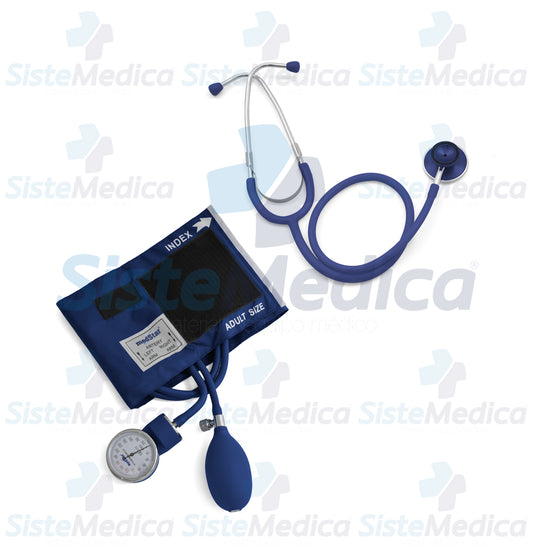 Kit de diagnósticostico con baumanómetros (esfigmomanometro) y estetoscopio con doble campana