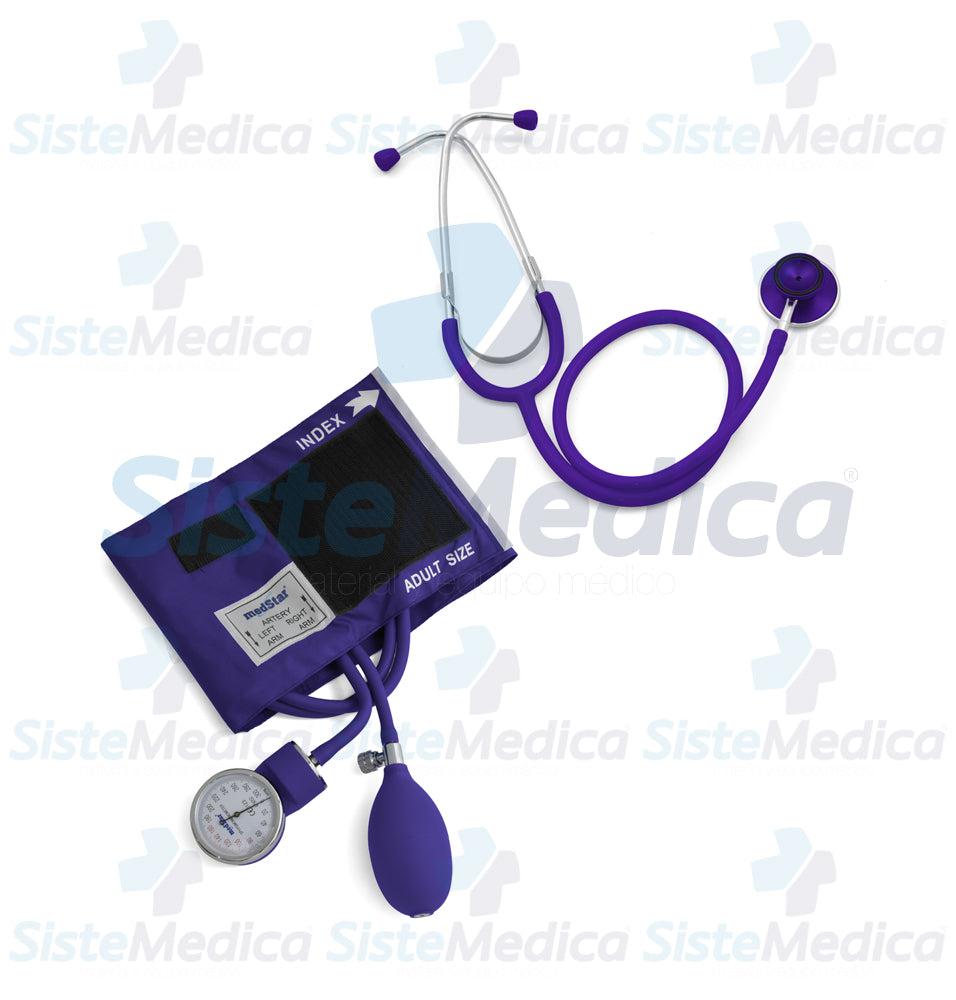 Kit de diagnósticostico con baumanómetros (esfigmomanometro) y estetoscopio con doble campana